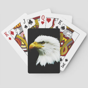 Bald Eagle Headshot Photo Playing Cards