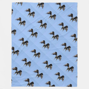 bald eagle honour troops USA American patriotic Fleece Blanket