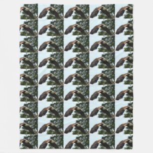 bald eagle honour troops USA American patriotic Fleece Blanket