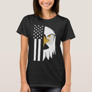 Bald Eagle I American Flag I Patriotic Freedom USA T-Shirt