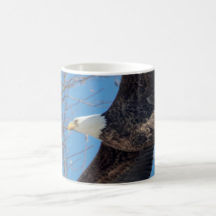 Bald Eagle in flight Coffee Mug