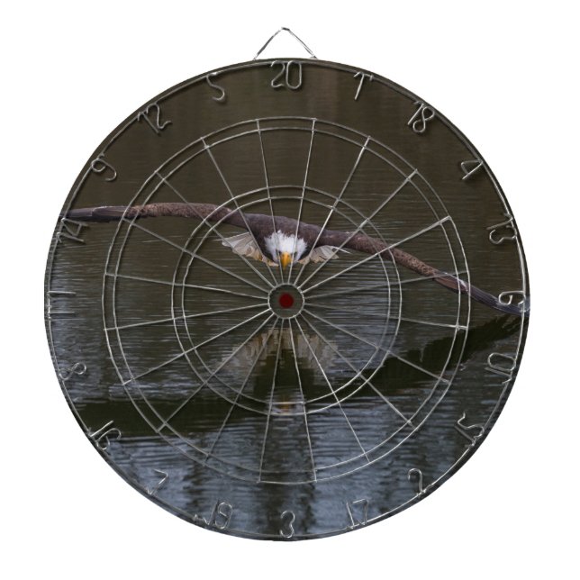 Bald Eagle in Flight Dartboard (Front)