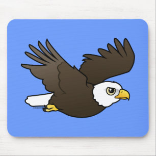 Bald Eagle in flight Mouse Mat