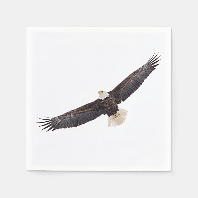 Bald Eagle in flight Napkin (Front)