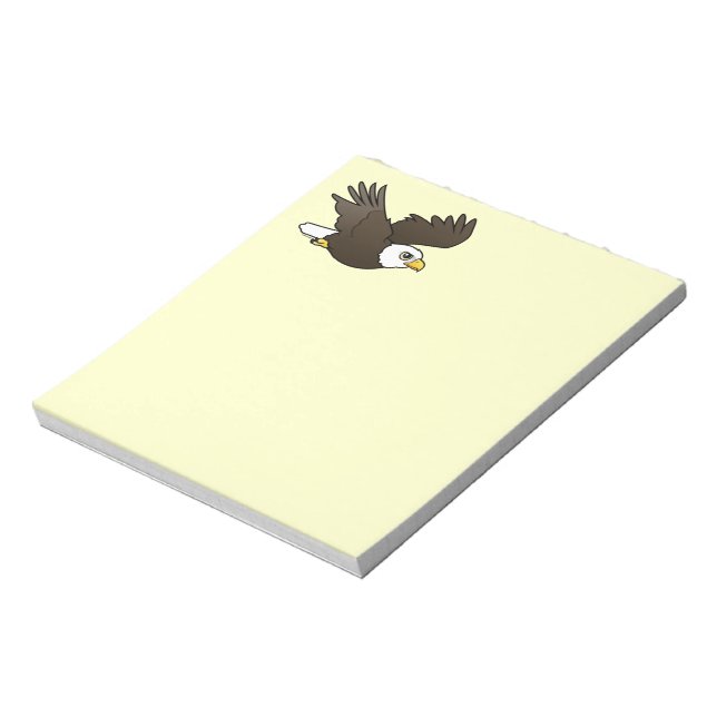 Bald Eagle in flight Notepad (Rotated)