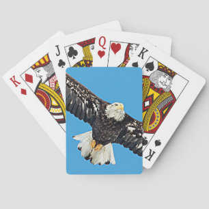 Bald Eagle in flight Playing Cards
