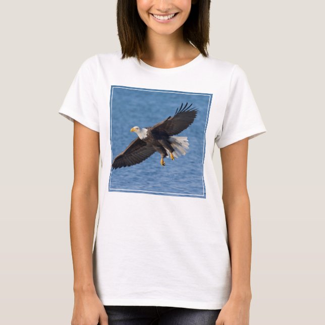 Bald eagle in flight T-Shirt (Front)