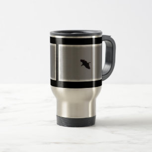 Bald Eagle in Flight Travel Mug