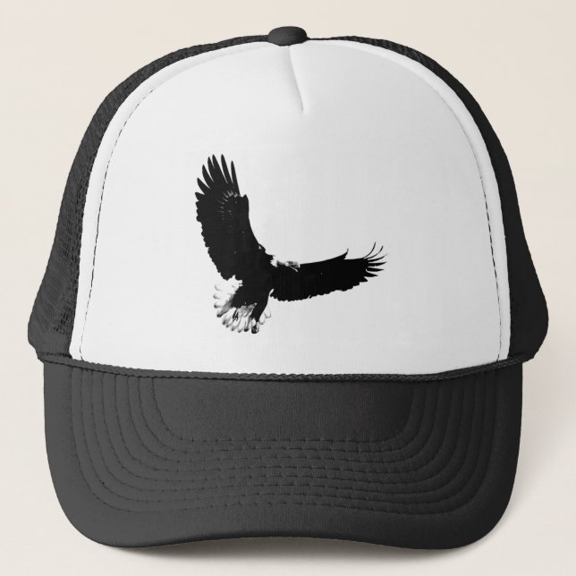 Bald Eagle in Flight Trucker Hat (Front)