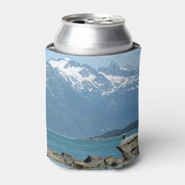 Bald Eagle in Skagway Alaska Can Cooler (Can Front)
