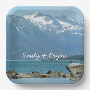 Bald Eagle in Skagway Alaska Paper Plate