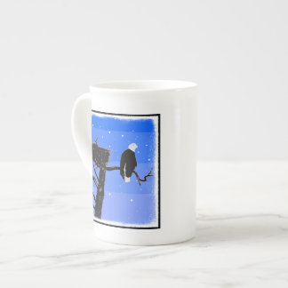 Bald Eagle in Winter - Original Wildlife Art Bone China Mug