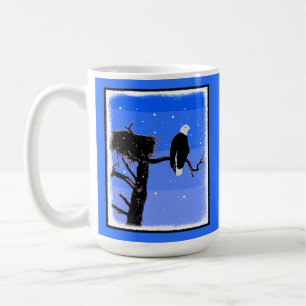 Bald Eagle in Winter - Original Wildlife Art Coffee Mug