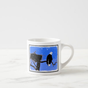 Bald Eagle in Winter - Original Wildlife Art Espresso Cup