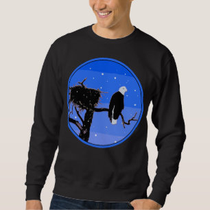 Bald Eagle in Winter - Original Wildlife Art Sweatshirt