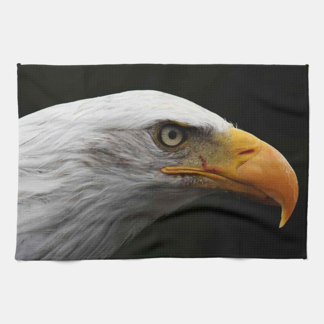 Bald Eagle ktcna Tea Towel (Horizontal)