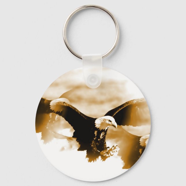 Bald Eagle Landing Key Ring (Front)