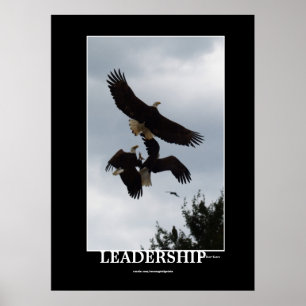 BALD EAGLE LEADERSHIP Motivational Photo Print