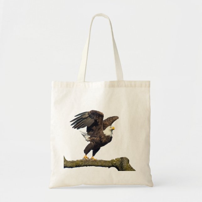 Bald Eagle Leap! Tote Bag (Front)