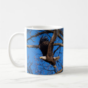 Bald Eagle Liftoff Coffee Mug