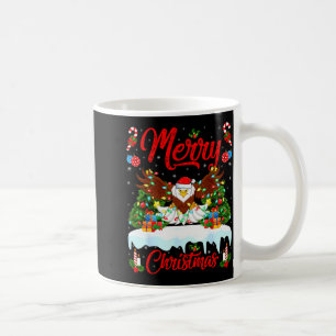 Bald Eagle Lover Xmas Lighting Santa Bald Eagle Ch Coffee Mug