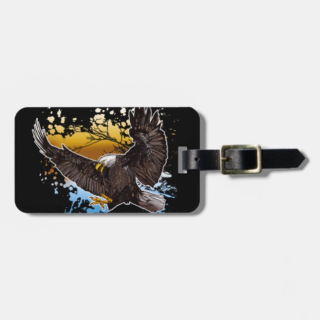 Bald Eagle  Luggage Tag (Front Horizontal)