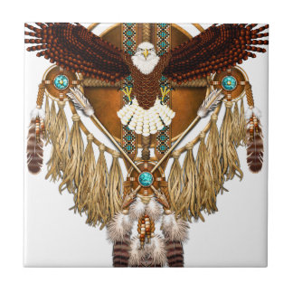 Bald Eagle Mandala - revised Tile