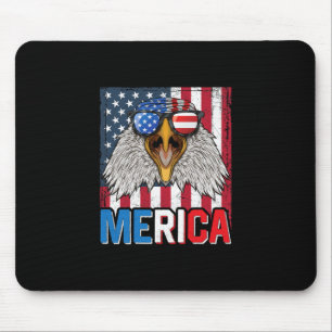 Bald Eagle Merica 4th of July Mouse Mat