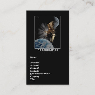 Bald Eagle Motivational Business Card