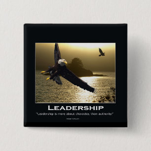 Bald Eagle Motivational Gifts 15 Cm Square Badge