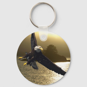 Bald Eagle Motivational Gifts Key Ring