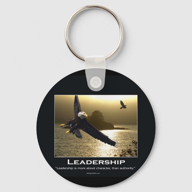 Bald Eagle Motivational Gifts Key Ring (Front)