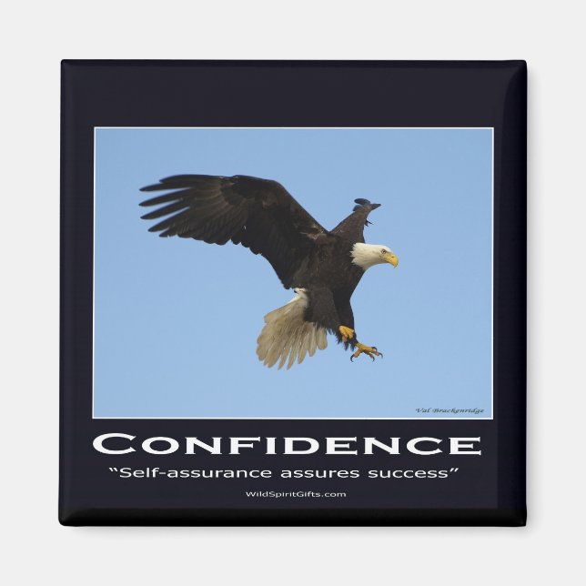 Bald Eagle Motivational Gifts Magnet (Front)