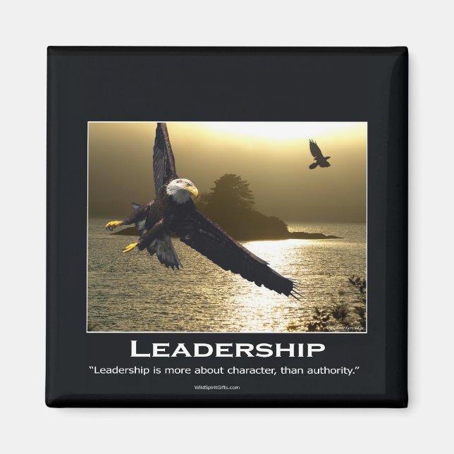 Bald Eagle Motivational Gifts Magnet (Front)