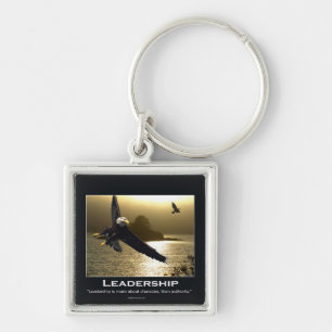 Bald Eagle Motivational Keychain, Zipper-pull, Tag Key Ring