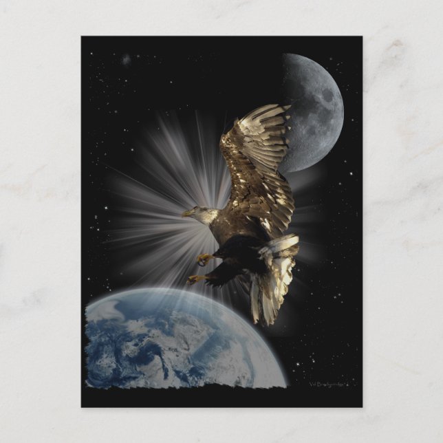 Bald Eagle Motivational Postcards (Front)