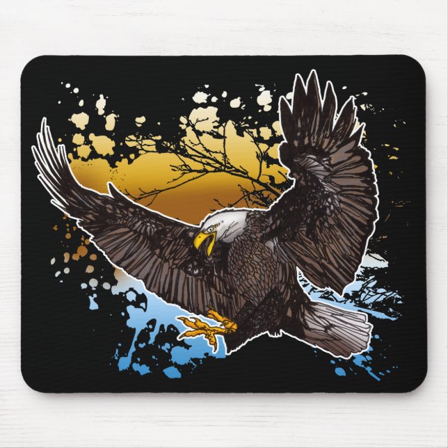 Bald Eagle Mouse Mat (Front)