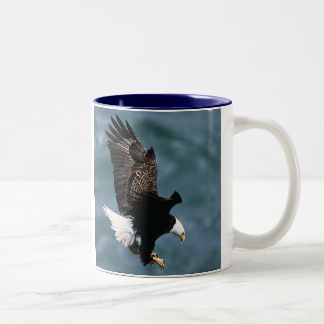 Bald Eagle - National Bird Of The United States Two-Tone Coffee Mug (Right)
