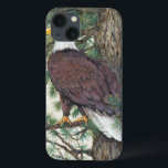 Bald Eagle on Branch iPhone 13 Case<br><div class="desc">Bald Eage on Branch  Artist: Tim OToole</div>