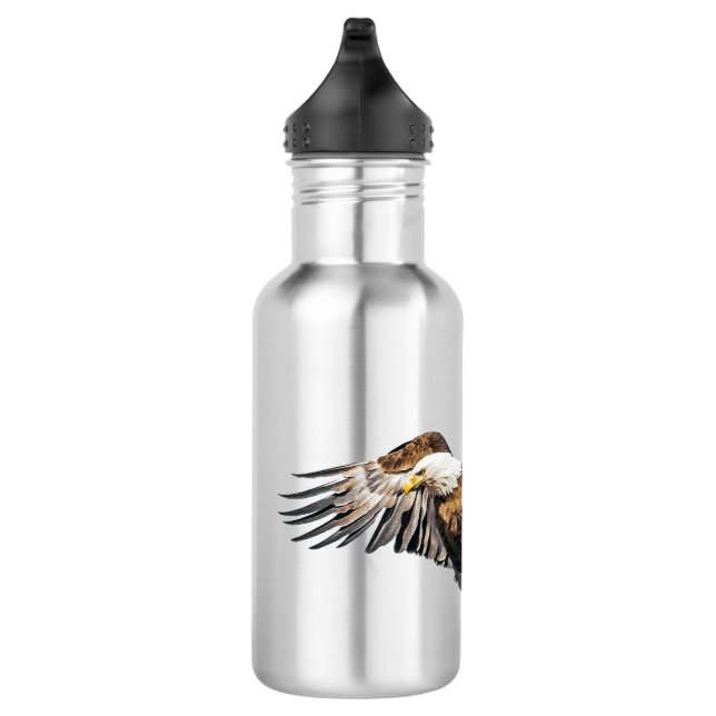 Bald Eagle on the Wing/USA 532 Ml Water Bottle (Right)