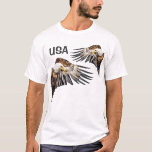 Bald Eagle on the Wing/USA T-Shirt