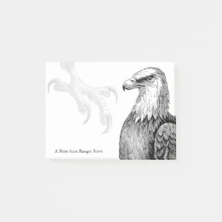 Bald Eagle Outdoorsman Forest Ranger Nature Lover Post-it Notes