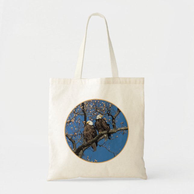 Bald Eagle Pair Tote Bag (Front)