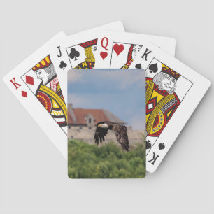 Bald Eagle passing Fort Ticonderoga Playing Cards