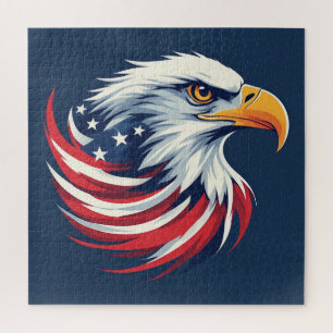 Bald Eagle Patriotic American Puzzle For Adults