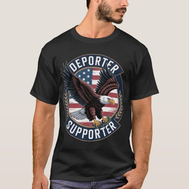 Bald Eagle Patriotic  T-Shirt (Front)