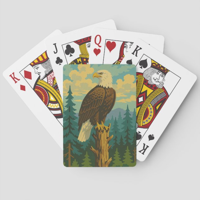 Bald Eagle Playing Cards (Back)