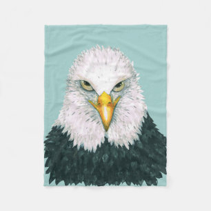 Bald Eagle Portrait Fleece Blanket