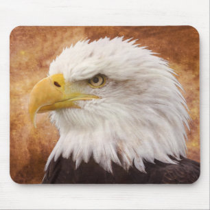 Bald Eagle Portrait Mouse Mat