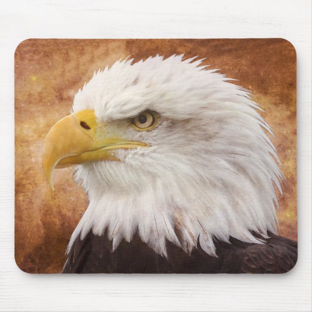 Bald Eagle Portrait Mouse Mat (Front)